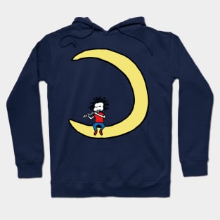 Moon and flute Hoodie